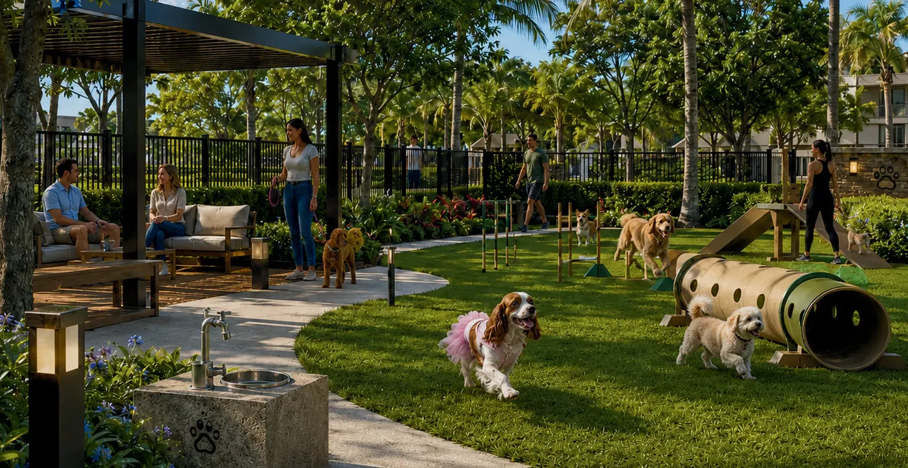 Parc pour chiens